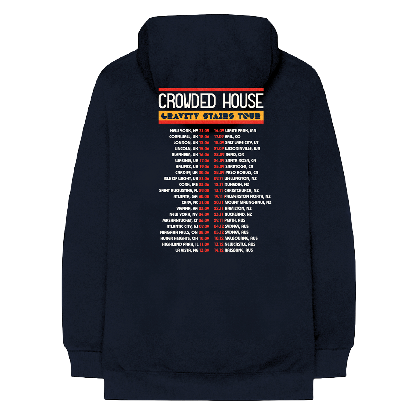 Crowded House Tour Hoodie